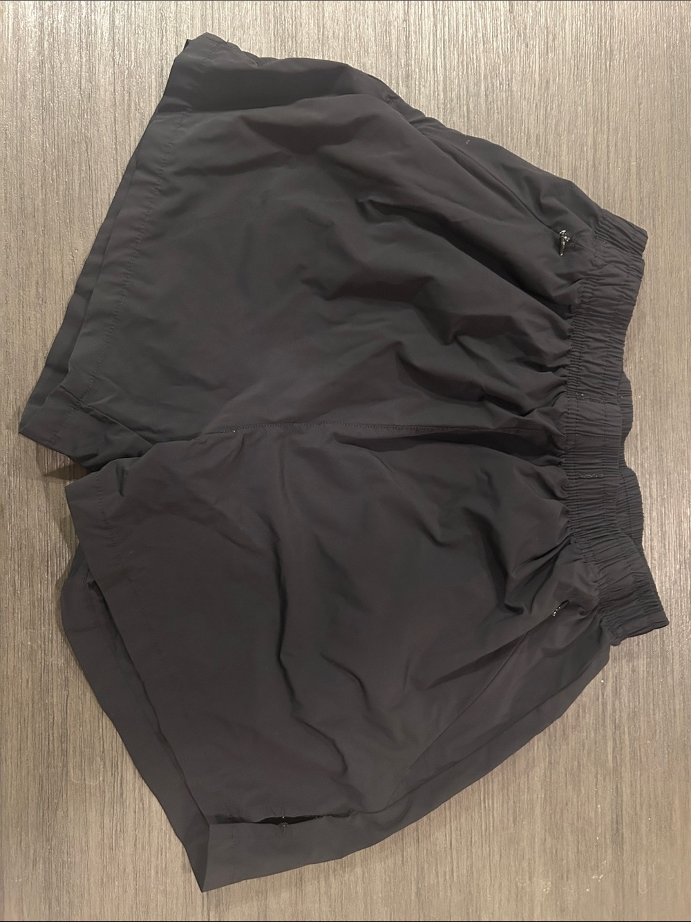 Men's Black Athletic Shorts with Elastic Waist